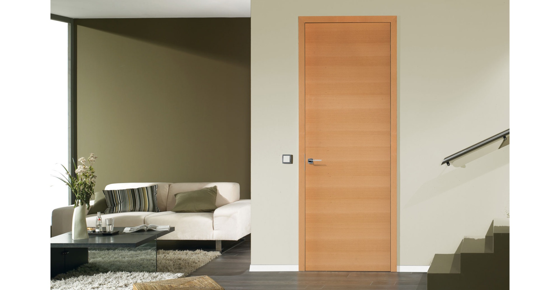DOOR-Beech-real-wood-veneer-Art-type-88-British-Style-door-with-square-edge-frame